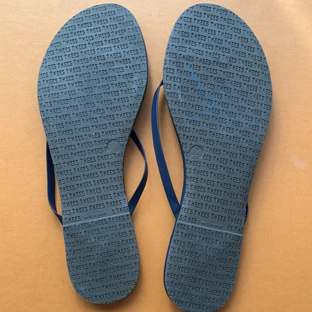 TKEES Dark Blue Slipper US10 - Picture 5 of 8